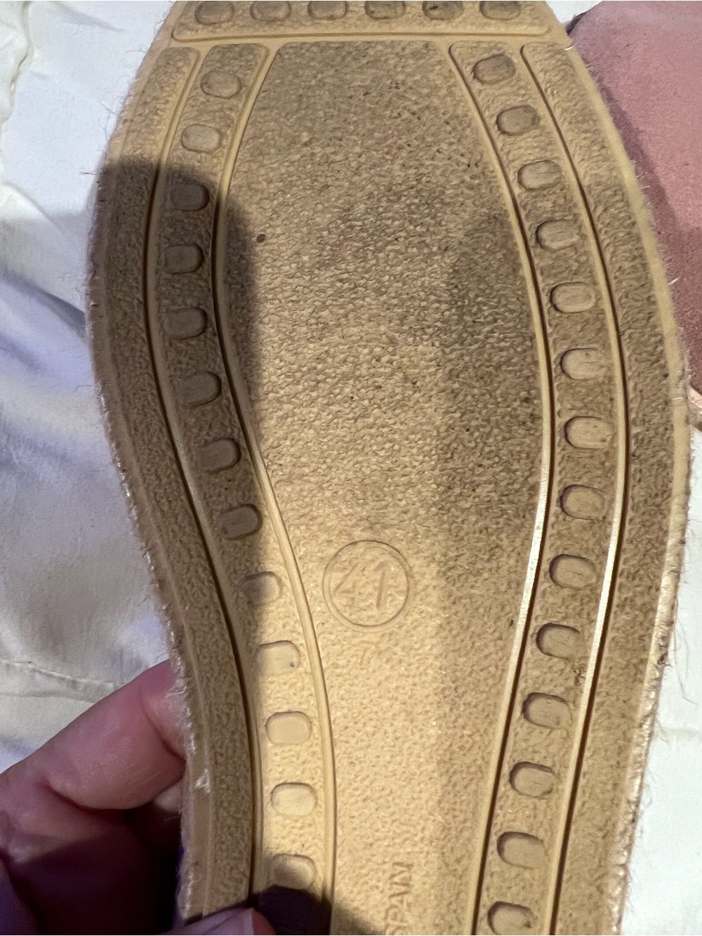 Verbenas Women’s Pink Suede Espadrille Slip-Ons Size 41 (US 10). - Picture 7 of 8